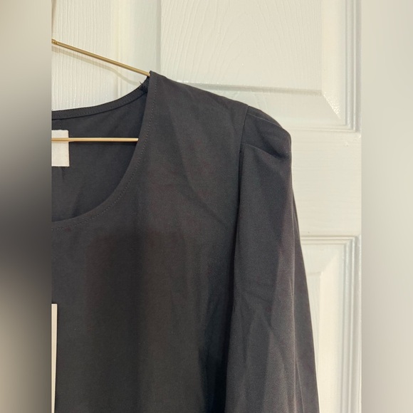 Pomander Place NWT Tuckernuck Bedford Top XXL Black Long Sleeve Dressy - Picture 9 of 13